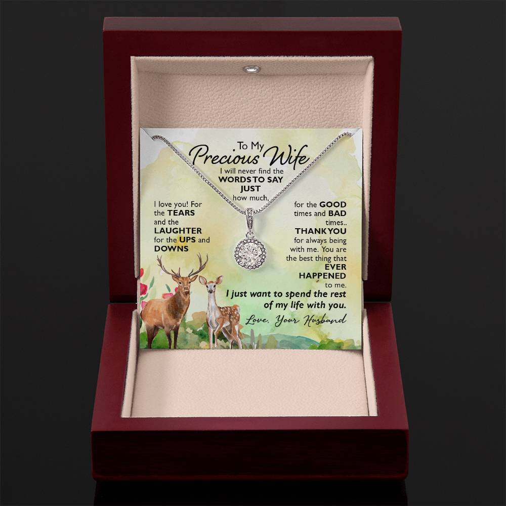 Love Gift for Wife from Husband - Sentimental Jewelry for Valentine’s Day, Anniversary, Birthday & Christmas - Eternal Hope Necklace