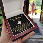 To My Granddaughter Necklace – Holiday Graduation Gift for Granddaughter from Grandma – Crown Pendant Necklace