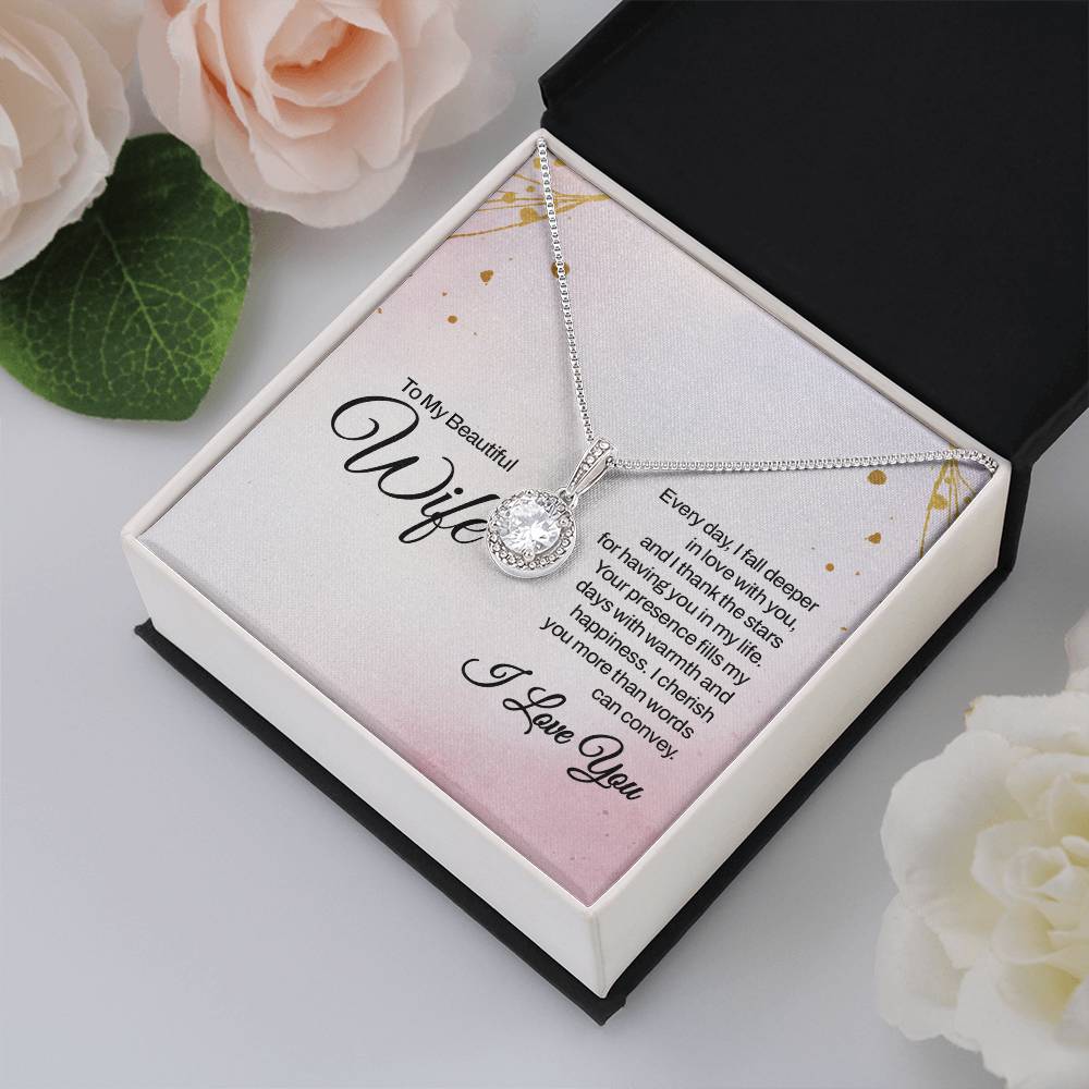 Thoughtful Gift for Wife - Emotional Jewelry from Husband for Anniversary, Birthday, Valentine’s Day & Holidays - Eternal Hope Necklace