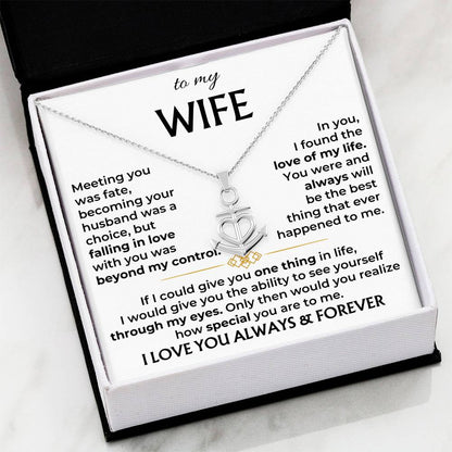 Heartfelt Gift for Wife from Husband - Romantic Jewelry for Special Occasions & Valentine’s Day - Anchor Pendant Necklace