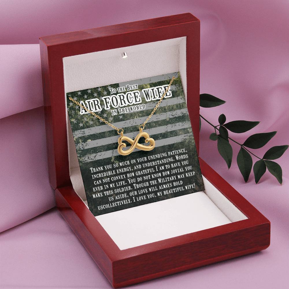 To My Air Force Wife Endless Love Necklace from Husband