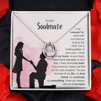 To My Soulmate Necklace - Soulmate Jewelry for Valentine’s Day & Gifts for Her - Lucky In Love Necklace