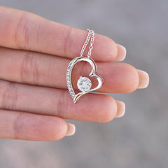 Adorable Necklace Gift for Granddaughter, Jewelry With Heartfelt Meaning, Forever Love Necklace, To My Beautiful Granddaughter