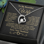 Best Gift for Wife from Husband - Emotional Love Jewelry for Birthday, Valentine’s Day, Anniversary & Christmas - Forever Love Necklace