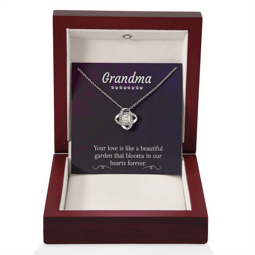 Present for Grandma - Love Knot Necklace