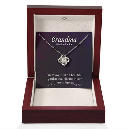 Present for Grandma - Love Knot Necklace