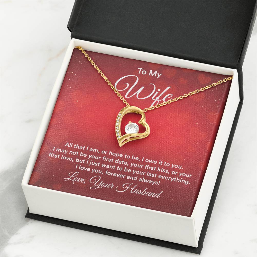 Romantic Love Gift for Wife - Heartfelt Jewelry from Husband - Forever Love Necklace