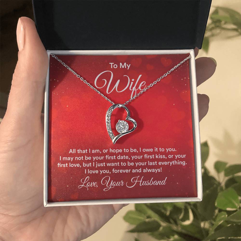 Romantic Love Gift for Wife - Heartfelt Jewelry from Husband - Forever Love Necklace