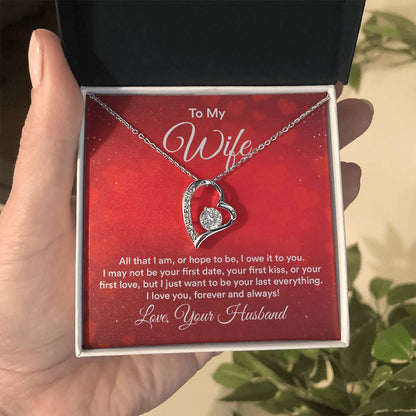 Romantic Love Gift for Wife - Heartfelt Jewelry from Husband - Forever Love Necklace