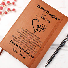 Gifts for Daughter, Notebook Gift for Daughter, Inspiring Journal With Loving Message, To My Daughter