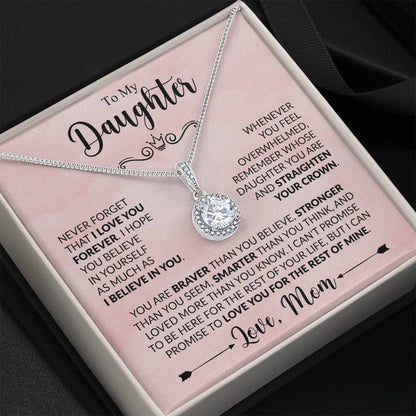 To My Daughter Necklace - Best Gift for Daughter’s Birthday from a Loving Mom - Eternal Hope Necklace