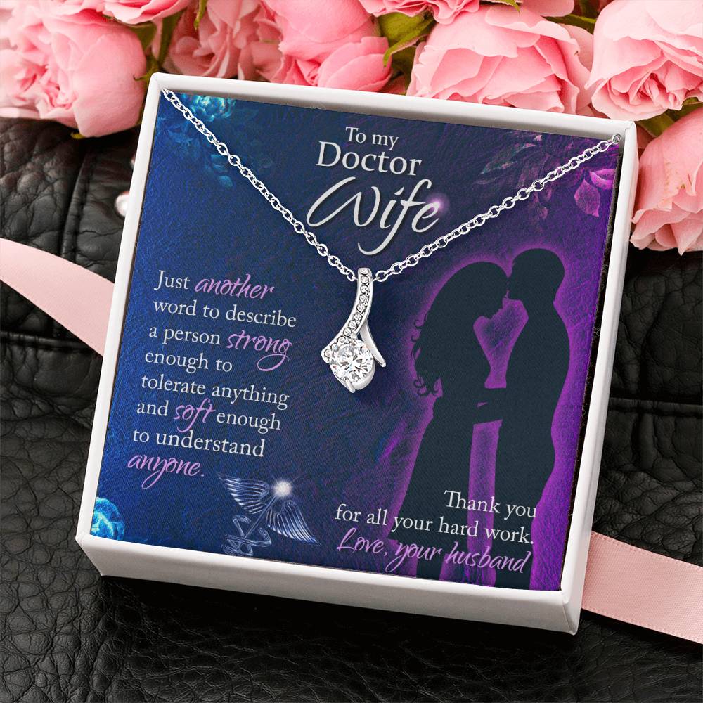 Cute Gift for Doctor Wife from Husband - Romantic Jewelry for Special Occasions - Alluring Beauty Necklace
