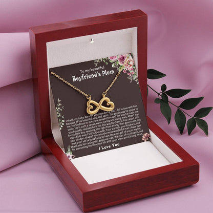 To My Beautiful Boyfriend's Mom - Thank you for raising this gracious man - Endless Love Necklace