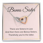 Bonus Sister Necklace Gift - Interlocking Hearts Necklace