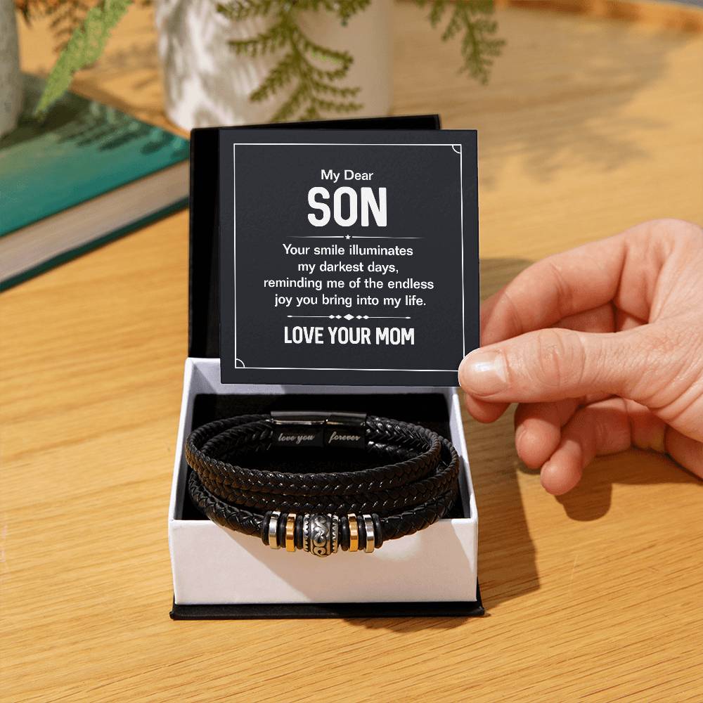 To My Son – Graduation, Holiday Gift from Mother – Love You Forever Bracelet