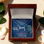 To My Nurse Wife Necklace Gift from Husband - Scripted Love Necklace