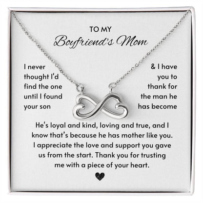Heartfelt Gift for Boyfriend's Mom - I never thought I'd find the one until I found your son - Endless Love Necklace
