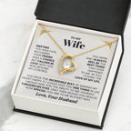 Gift for Wife from Husband - Sentimental Jewelry for Anniversary & Valentine’s Day - Forever Love Necklace
