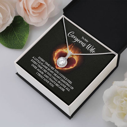 Meaningful Wife Jewelry from Husband - Romantic Gift for Birthday, Christmas, Anniversary & Valentine’s Day - Eternal Hope Necklace