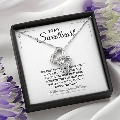 To My Sweetheart Necklace - Gift for Love on Valentine’s Day & Special Days - Heart-to-heart Pendant Necklace