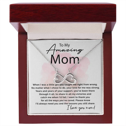 To My Amazing Mom - I Will Always Need You - Endless Love Necklace - Sentimental Gift for Mom