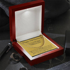 Elegant Cuban Link Chain, 20th Anniversary Gift to Cherish Forever, Happy 20th Anniversary