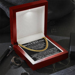 Statement Cuban Link Chain, Bold Necklace Gift for Him, Stylish Jewelry, Modern Anniversary Present, To My Boyfriend