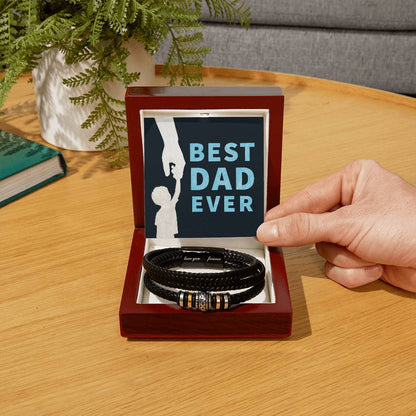 Best Dad Ever Gift - Love You Forever Bracelet