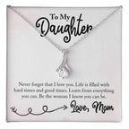 To My Daughter Necklace – Gift for Daughter from Mom – Alluring Beauty Necklace