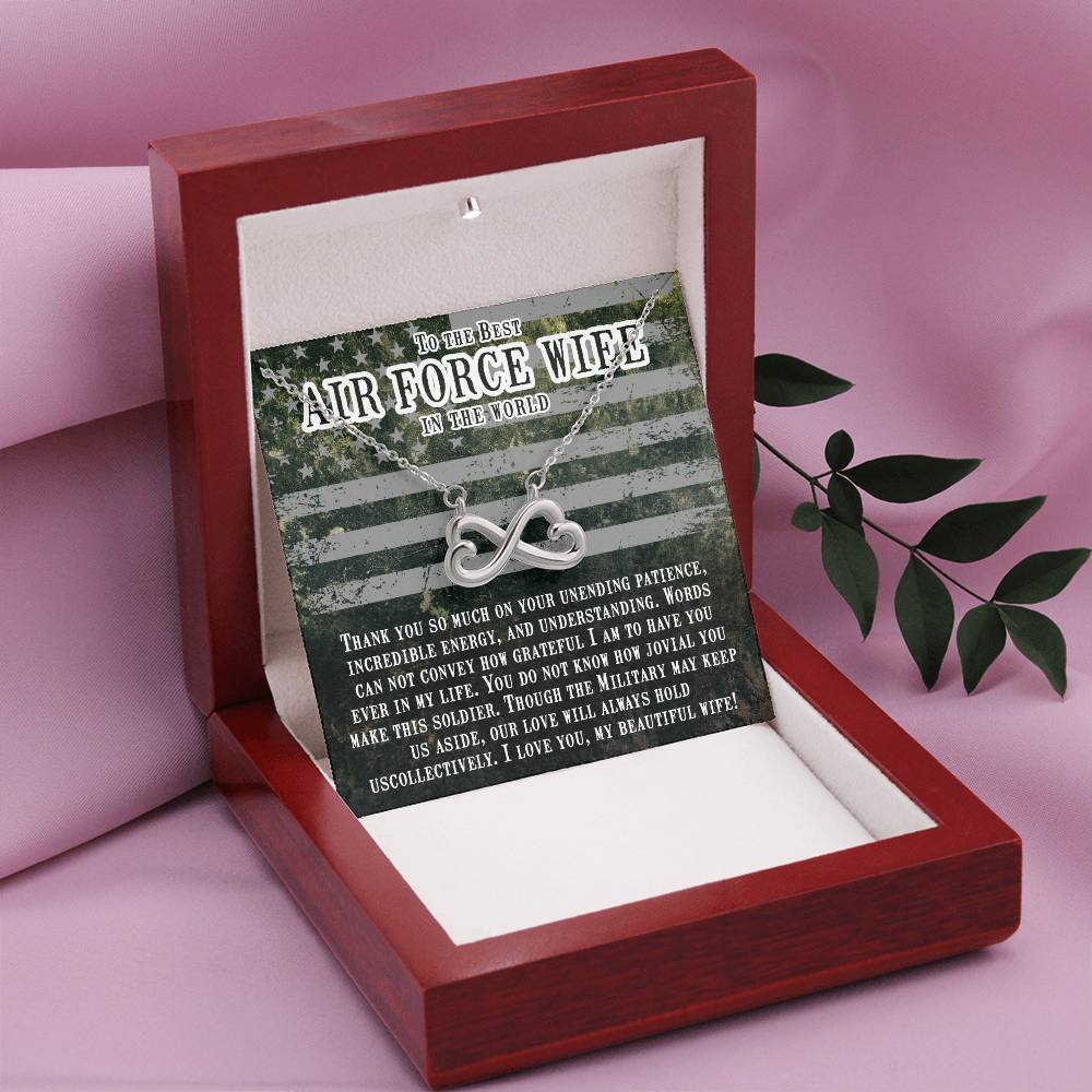To My Air Force Wife Endless Love Necklace from Husband