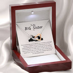 To My Big Sister Necklace - The bond between us is a special one - Gift for Big Sister - Interlocking Hearts Necklace