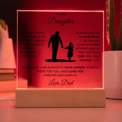 Custom Acrylic Table Gift for Daughter, Personalized Memory Keepsake, To My Daughter