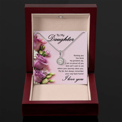 To My Daughter Necklace – Graduation Birthday Valentine’s Gift for Daughter – Eternal Hope Necklace