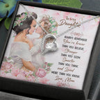 To My Daughter Necklace – Gift for Daughter from Mom – Forever Love Necklace