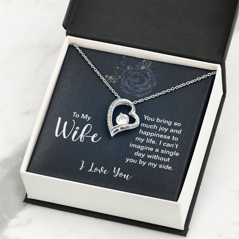 Emotional Wife Gift - Loving Jewelry from Husband for Birthday, Valentine’s Day & Anniversary - Forever Love Necklace