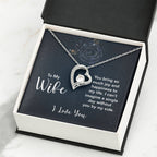 Emotional Wife Gift - Loving Jewelry from Husband for Birthday, Valentine’s Day & Anniversary - Forever Love Necklace