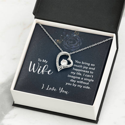 Emotional Wife Gift - Loving Jewelry from Husband for Birthday, Valentine’s Day & Anniversary - Forever Love Necklace
