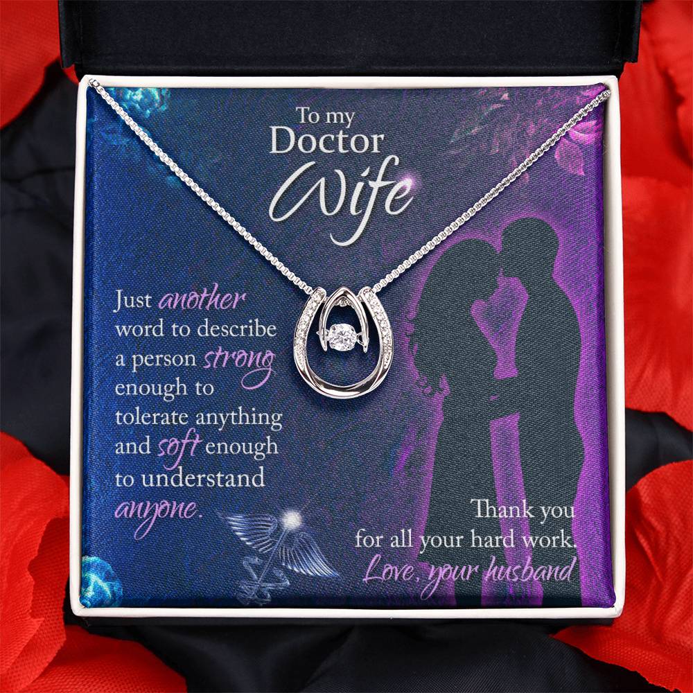 Romantic Gift for Wife from Husband - Meaningful Jewelry for Birthday, Anniversary, Christmas & Valentine’s Day - Lucky In Love Necklace