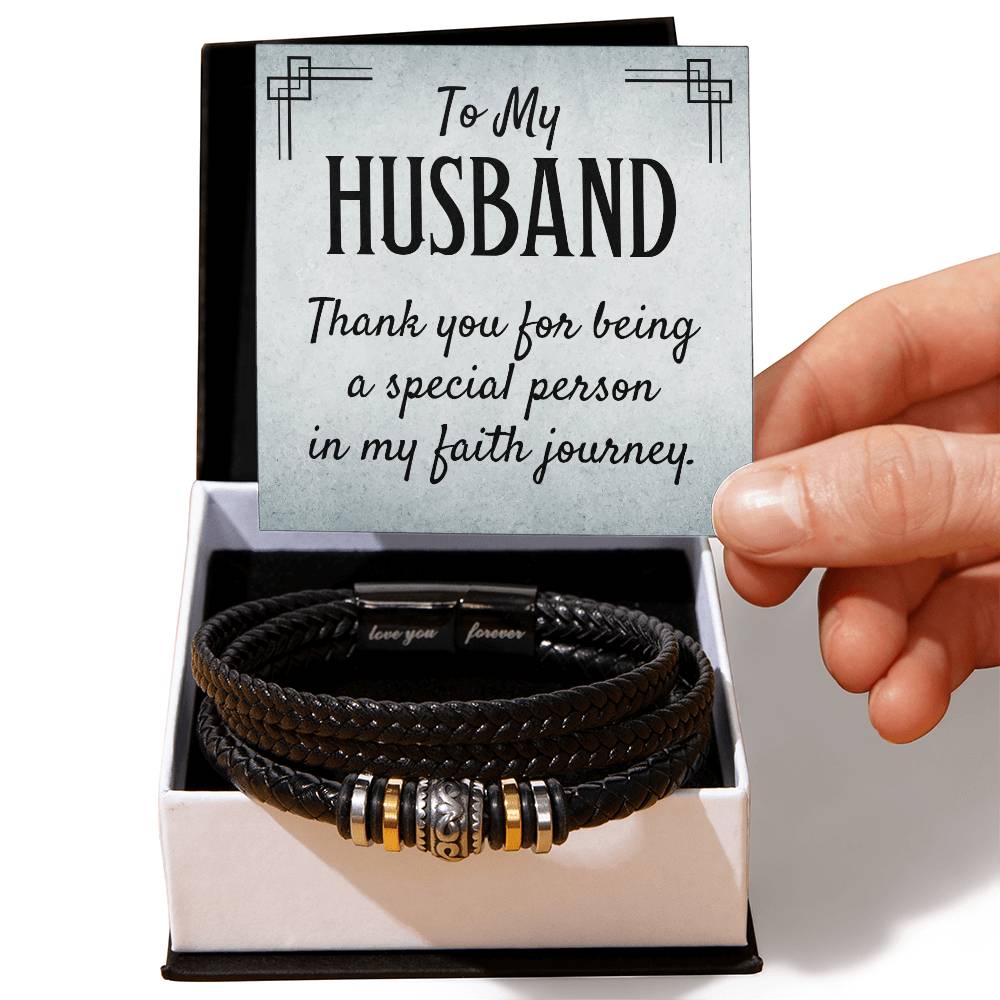 To My Husband - Gift for Husband from Wife - Love You Forever Bracelet