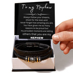 To My Nephew Bracelet – Birthday, Graduation, Christmas Gift for nephew - Love You Forever Bracelet