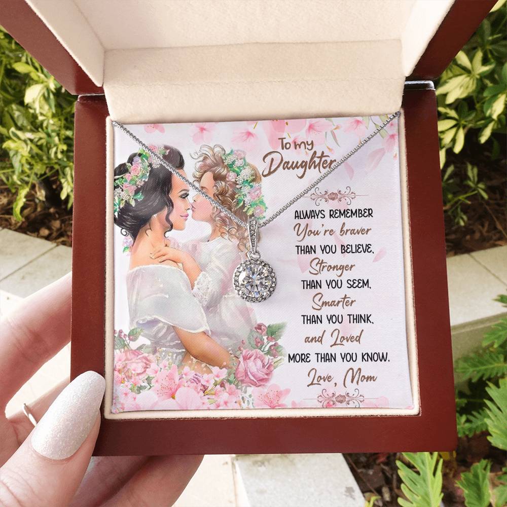 To My Daughter Necklace – Gift for Daughter from Mom – Eternal Hope Necklace