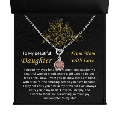 January Daughter Necklace from Mom