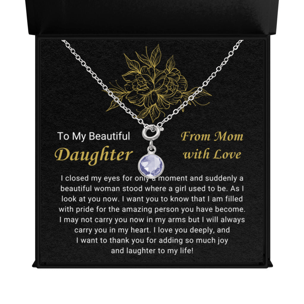 February Daughter Necklace from Mom