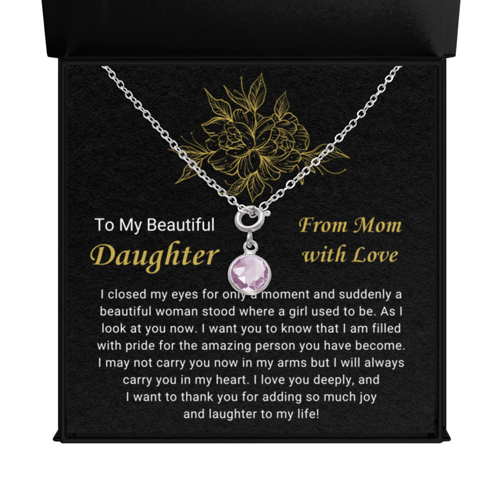 June Daughter Necklace from Mom