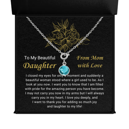 December Daughter Necklace from Mom