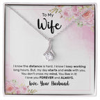 Emotional Wife Gift - Loving Jewelry from Husband for Birthday, Valentine’s Day & Anniversary - Alluring Beauty Necklace