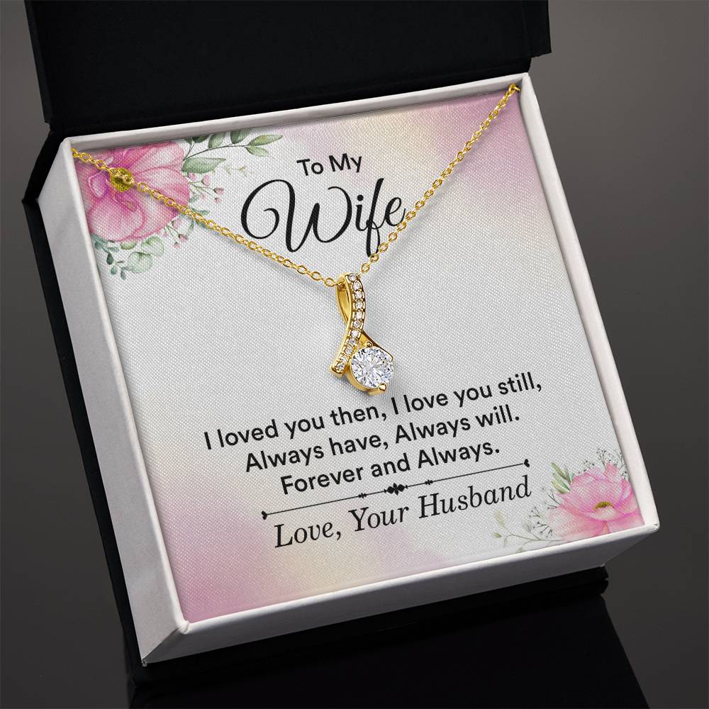Meaningful Wife Jewelry from Husband - Romantic Gift for Birthday, Christmas, Anniversary & Valentine’s Day - Alluring Beauty Necklace