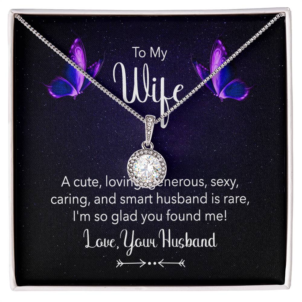 To My Wife Necklace - Meaningful Jewelry for Wife from Husband for Valentine’s Day, Christmas & Any Special Occasion - Eternal Hope Necklace