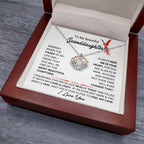 To My Granddaughter Necklace – Birthday & Graduation Gift Jewelry – Crown Pendant Necklace