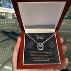 To My Smokin' Hot Wife Necklace - Heartfelt Gift for Birthday & Valentine’s Day - Lucky In Love Necklace